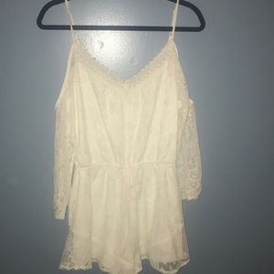 White Lace Romper//Band of Gypsies